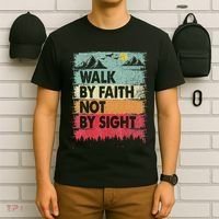 Faith We Walk By Faith Not By Sight Christian T-Shirt thumb 6