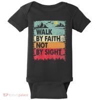 Faith We Walk By Faith Not By Sight Christian Baby Bodysuit thumb 0