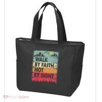 Faith We Walk By Faith Not By Sight Christian Tote Bag thumb 3