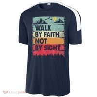 Faith We Walk By Faith Not By Sight Christian Sport-Tek Competitor United Soccer Jersey thumb 2