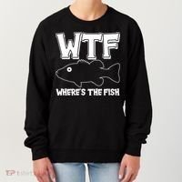 Funny WTF Wheres The Fish Women's Sweatshirt thumb 0