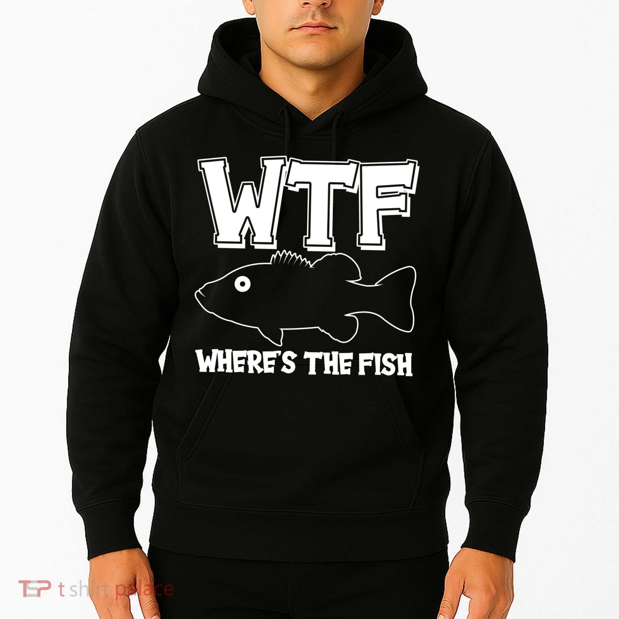 Funny WTF Wheres The Fish Hoodie