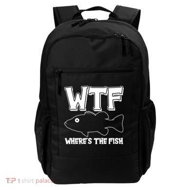 Funny WTF Wheres The Fish Backpack