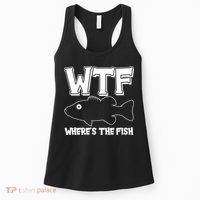 Funny WTF Wheres The Fish Women's Tank Top thumb 0