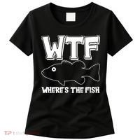 Funny WTF Wheres The Fish Women's T-Shirt thumb 0
