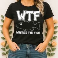 Funny WTF Wheres The Fish Women's T-Shirt thumb 2