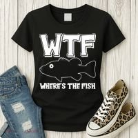 Funny WTF Wheres The Fish Women's T-Shirt thumb 3