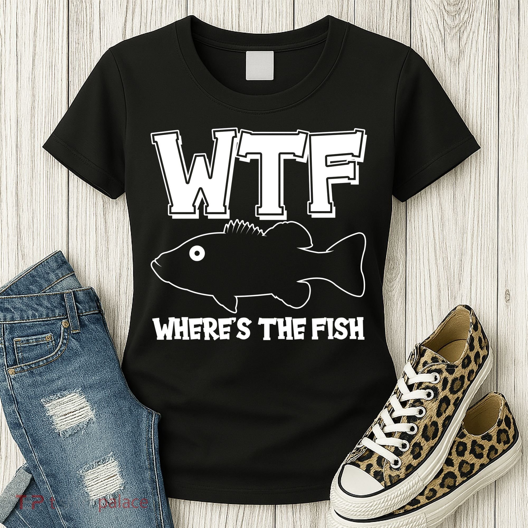 Funny WTF Wheres The Fish Women's T-Shirt