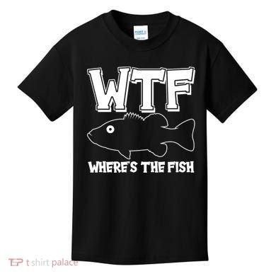 Funny WTF Wheres The Fish Kids T-Shirt