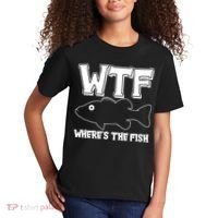 Funny WTF Wheres The Fish Kids T-Shirt thumb 2