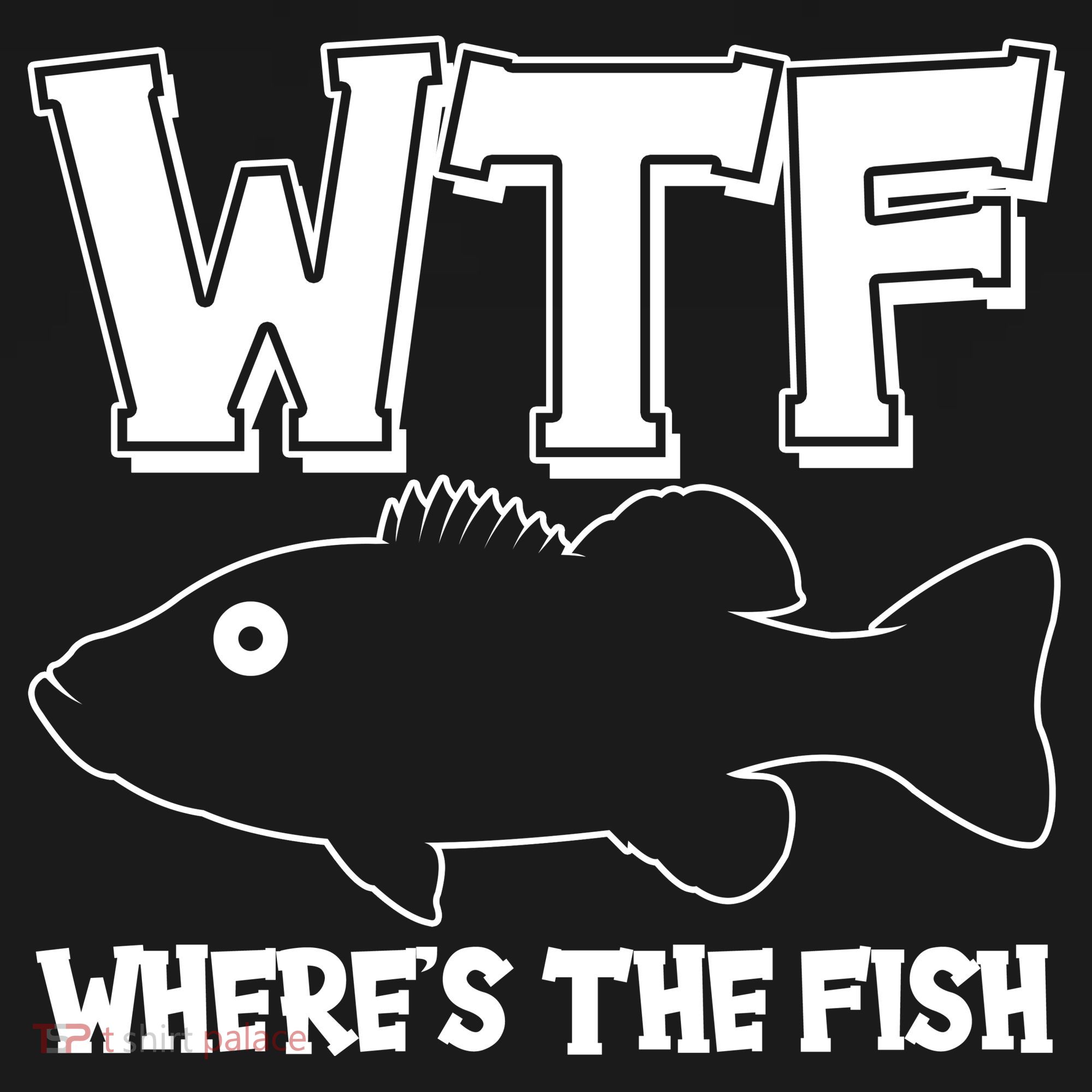 Funny WTF Wheres The Fish Tote Bag