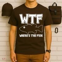 Funny WTF Wheres The Fish T-Shirt thumb 6