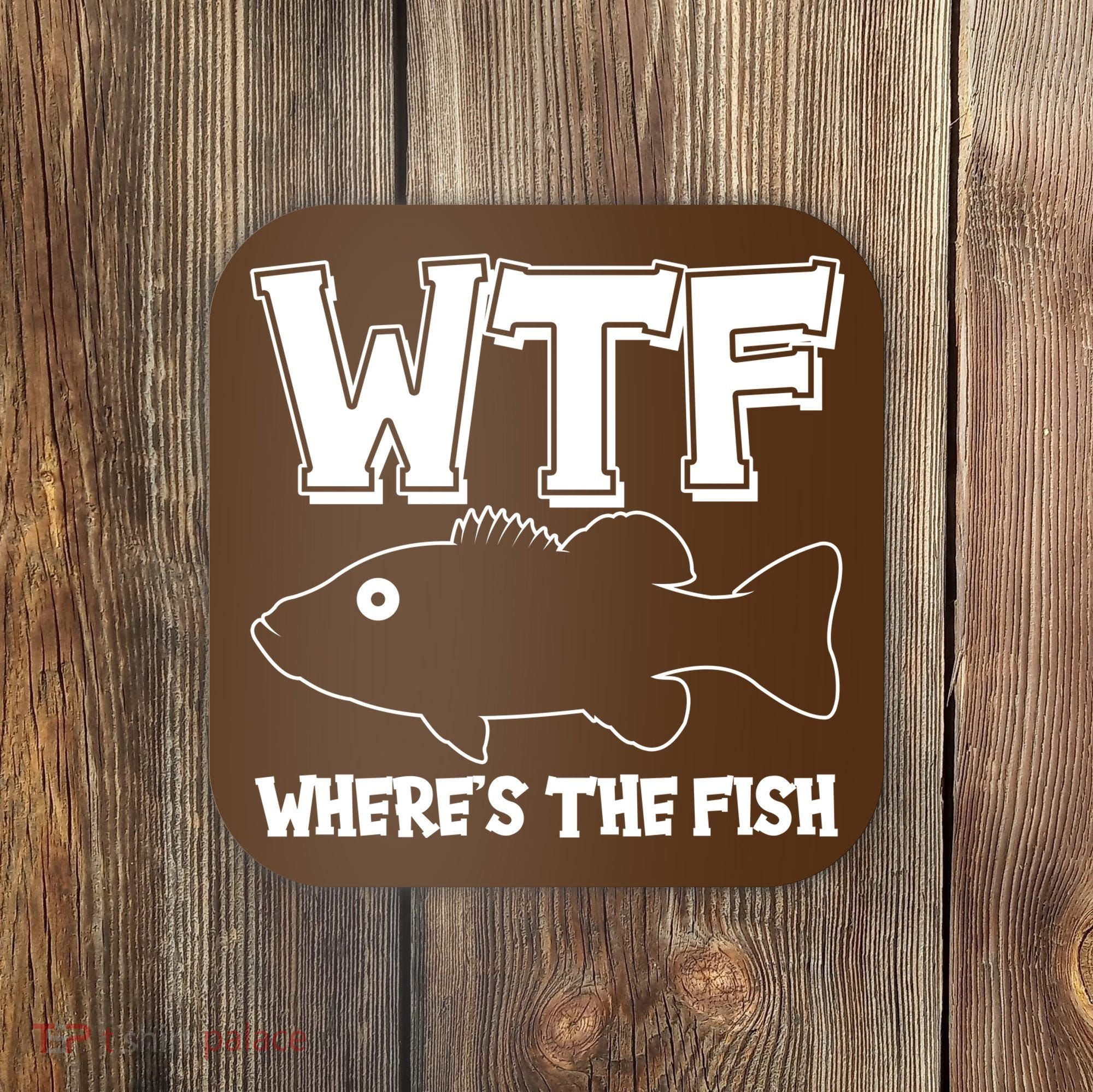Funny WTF Wheres The Fish Coaster