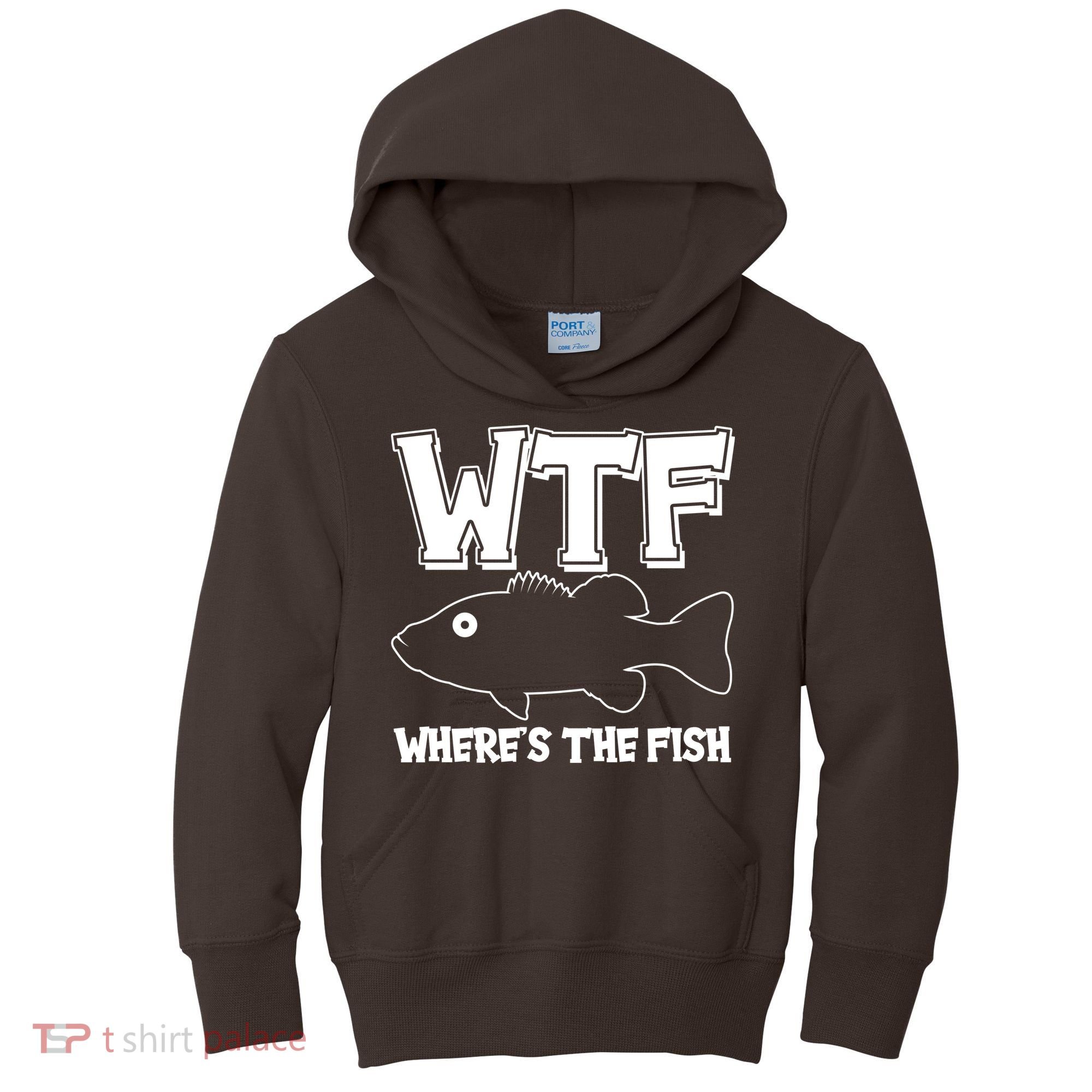Funny WTF Wheres The Fish Kids Hoodie