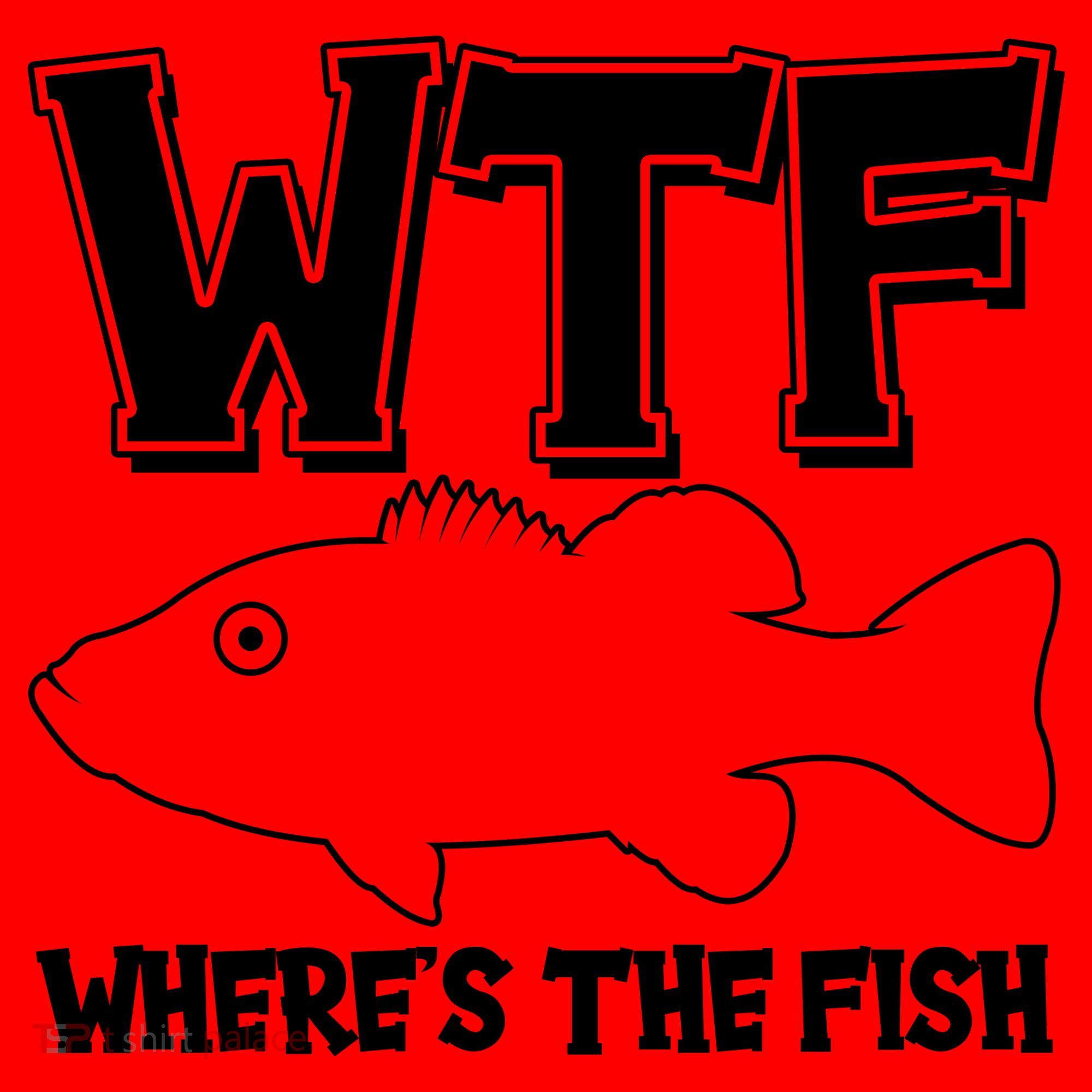 Funny WTF Wheres The Fish Santa Hat