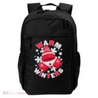 Festive Warm Winter Knit Hat And Gloves Backpack thumb 0