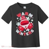 Festive Warm Winter Knit Hat And Gloves Toddler T-Shirt thumb 0