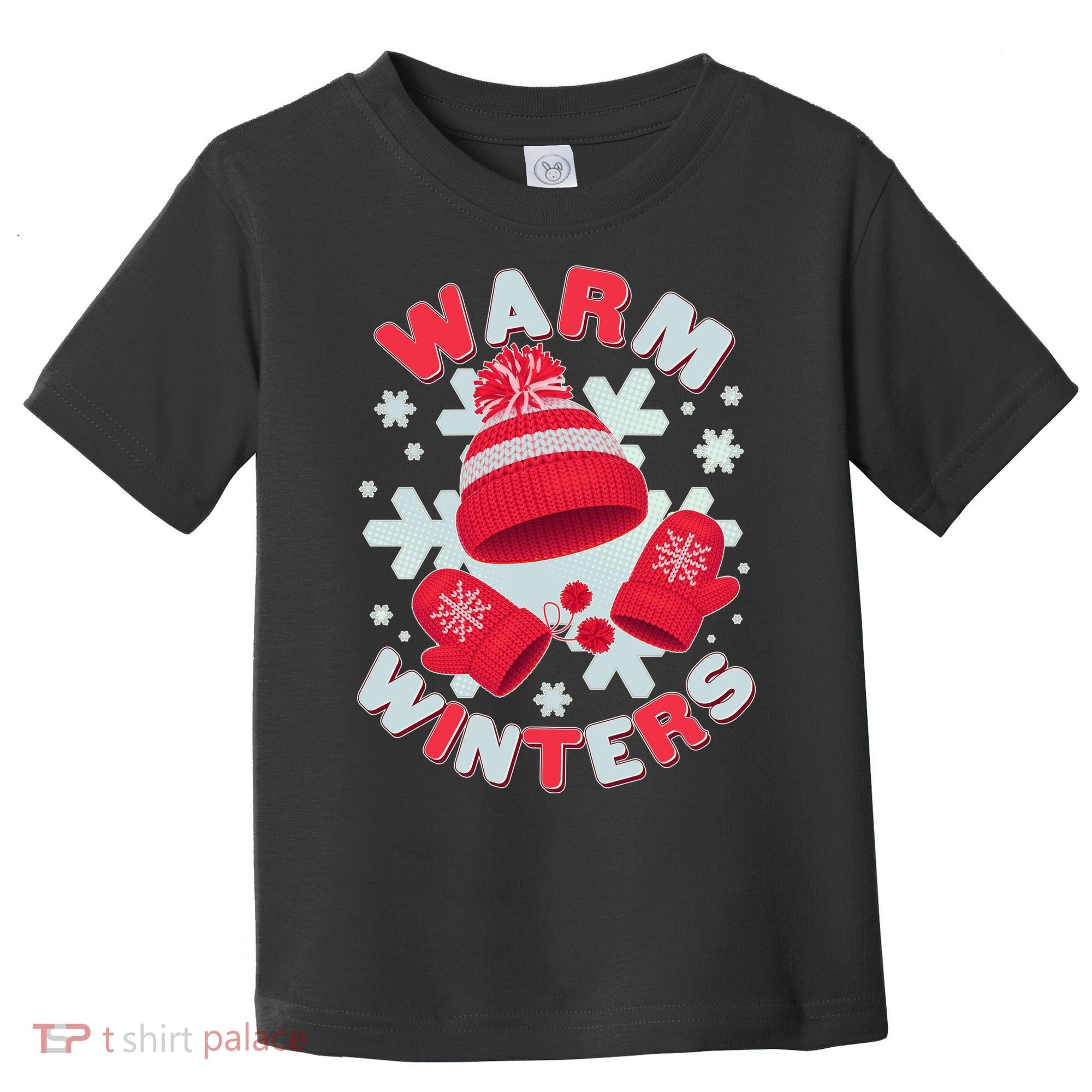 Festive Warm Winter Knit Hat And Gloves Toddler T-Shirt
