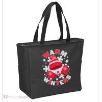 Festive Warm Winter Knit Hat And Gloves Tote Bag thumb 2