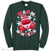 Festive Warm Winter Knit Hat And Gloves Sweatshirt thumb 0