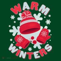 Festive Warm Winter Knit Hat And Gloves Kids Sweatshirt thumb 2