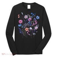 Flowers Women Wildflower Graphic Floral Gardening Long Sleeve Shirt thumb 0