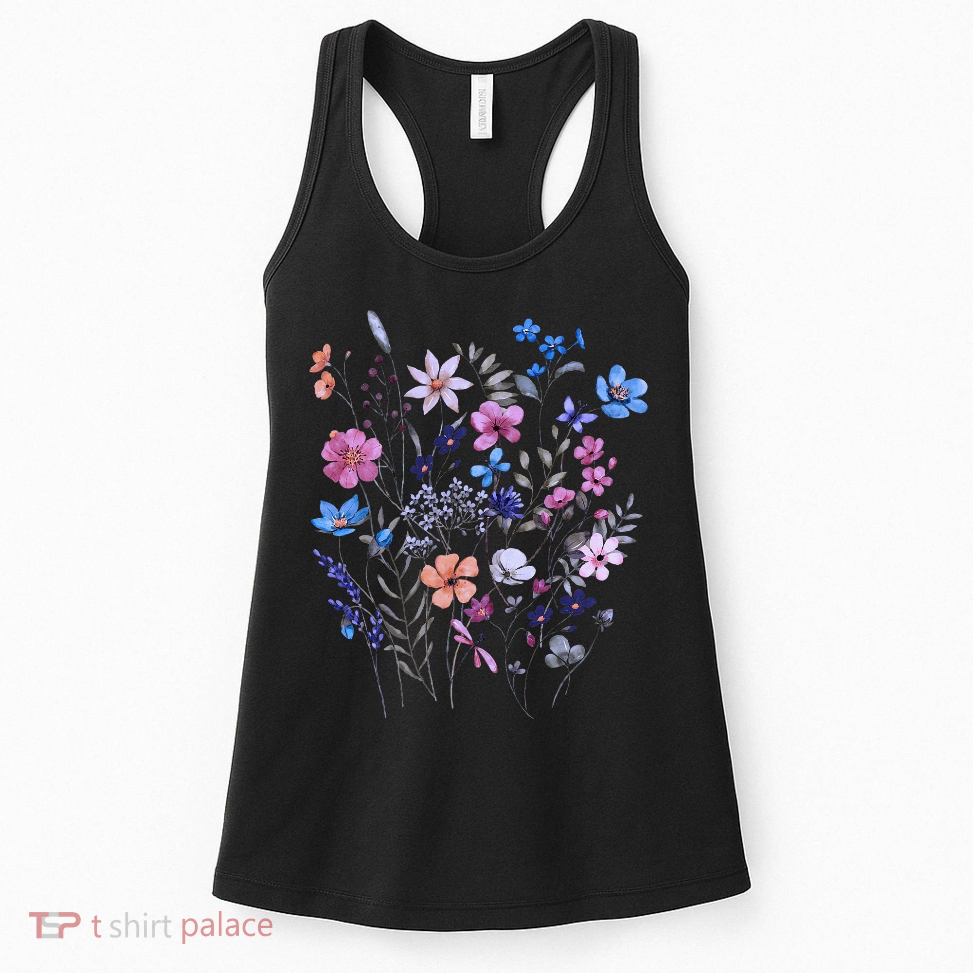 Flowers Women Wildflower Graphic Floral Gardening Women's Tank Top