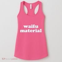 Funny Waifu Wife Material Anime Fan Women's Tank Top thumb 0