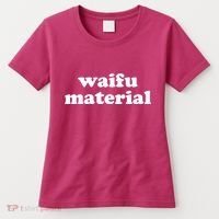 Funny Waifu Wife Material Anime Fan Women's T-Shirt thumb 0