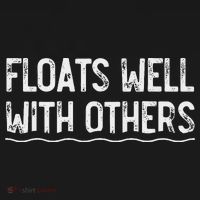 Floats Well With Others Funny Summer Tubing Fun Women's Hoodie thumb 2