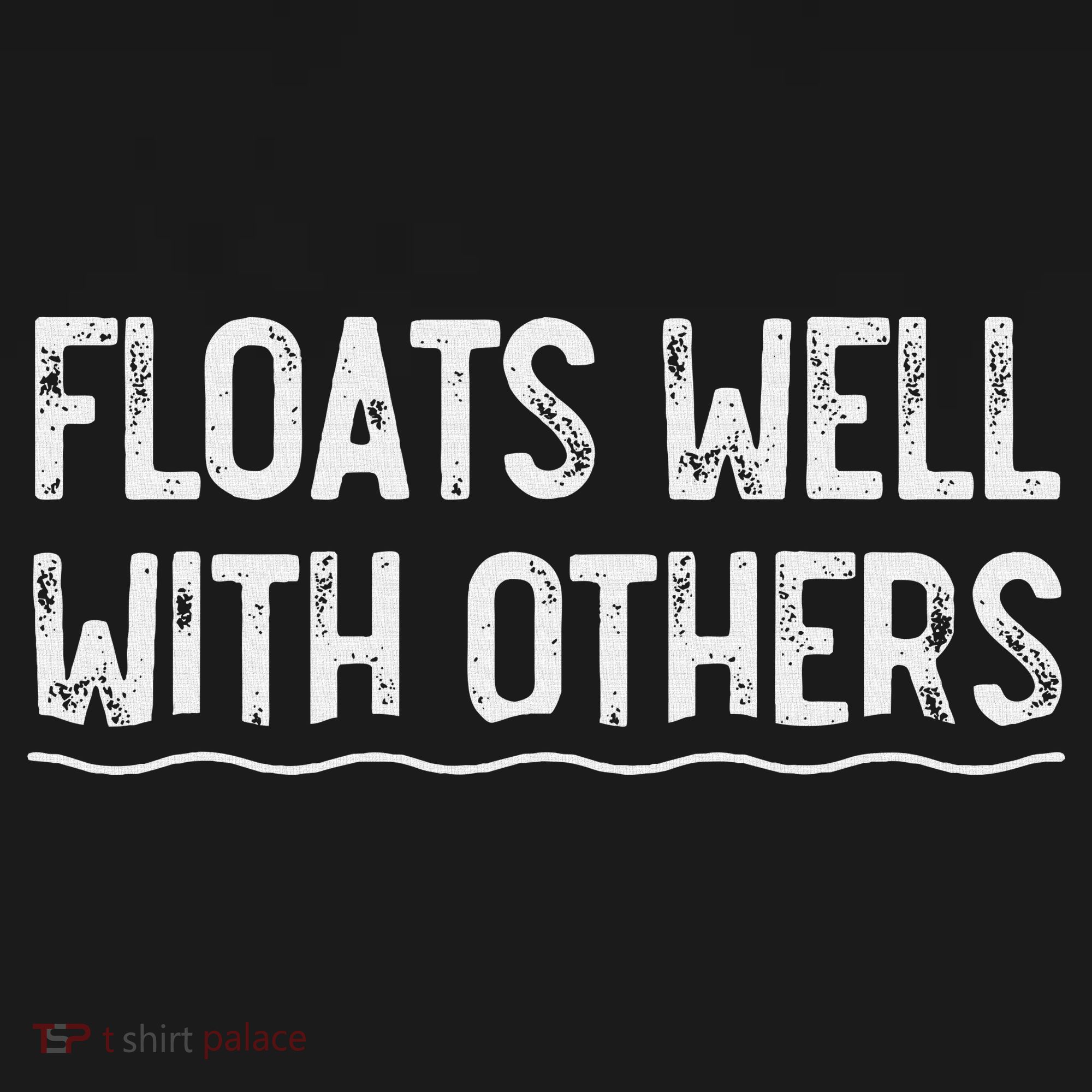 Floats Well With Others Funny Summer Tubing Fun Women's Hoodie