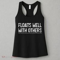Floats Well With Others Funny Summer Tubing Fun Women's Tank Top thumb 3