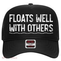 Floats Well With Others Funny Summer Tubing Fun Hat thumb 0