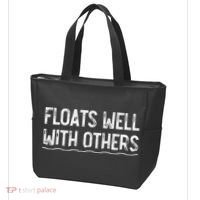 Floats Well With Others Funny Summer Tubing Fun Tote Bag thumb 3
