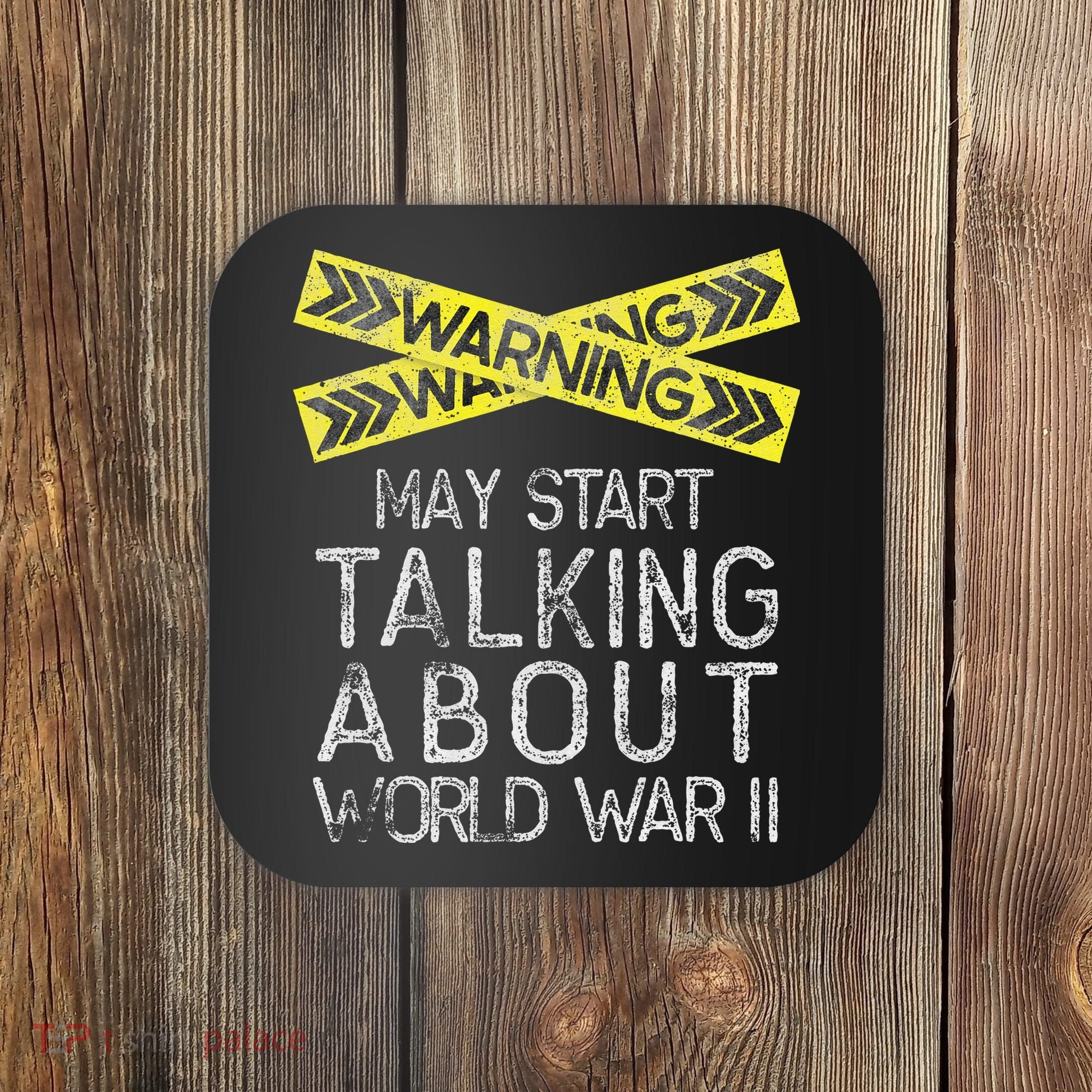 Funny World War Two History Teacher Historian History Coaster