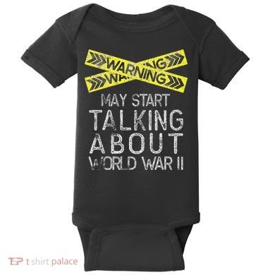 Funny World War Two History Teacher Historian History Baby Bodysuit