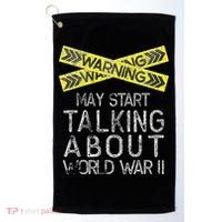 Funny World War Two History Teacher Historian History Golf Towel thumb 0