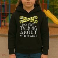 Funny World War Two History Teacher Historian History Kids Hoodie thumb 3