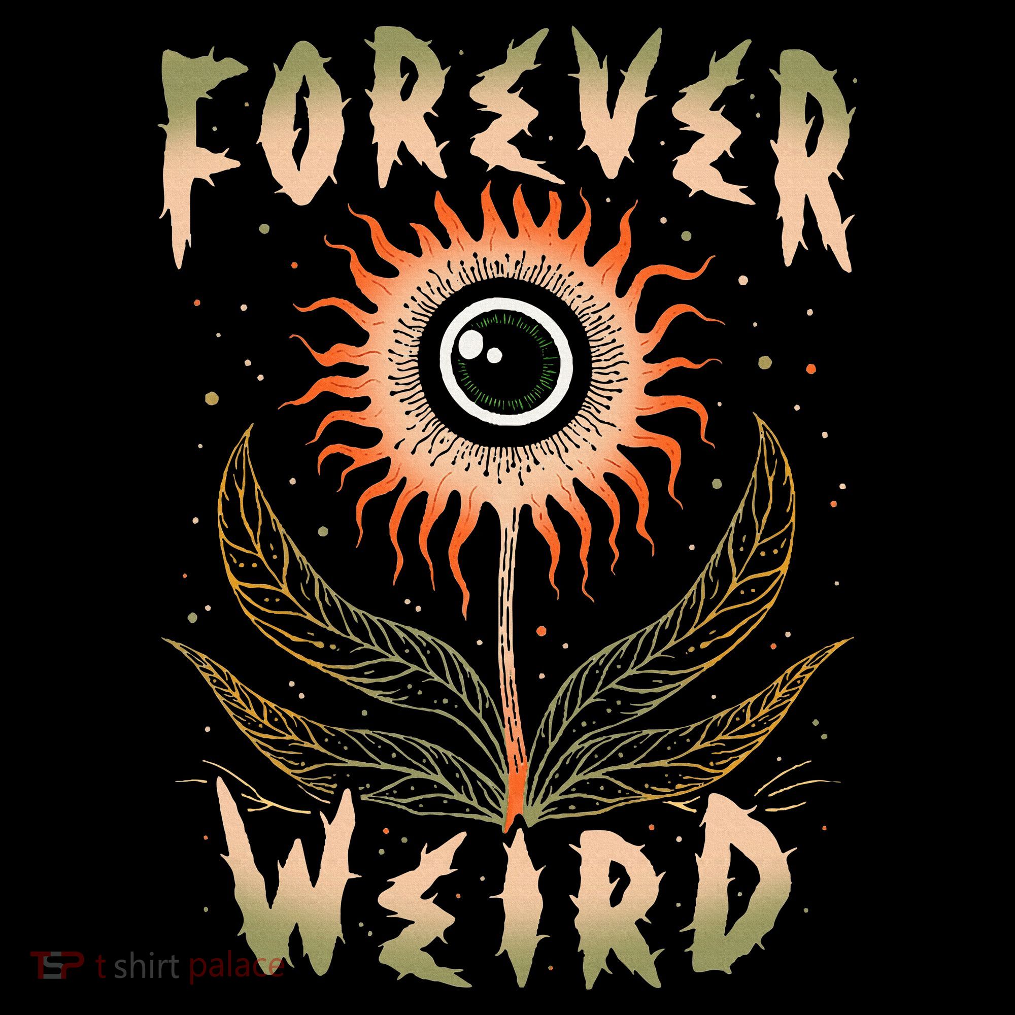 Forever Weird With Eyeball Plant Illustration Women's Hoodie
