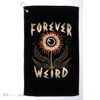 Forever Weird With Eyeball Plant Illustration Golf Towel thumb 0