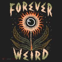 Forever Weird With Eyeball Plant Illustration Golf Towel thumb 3
