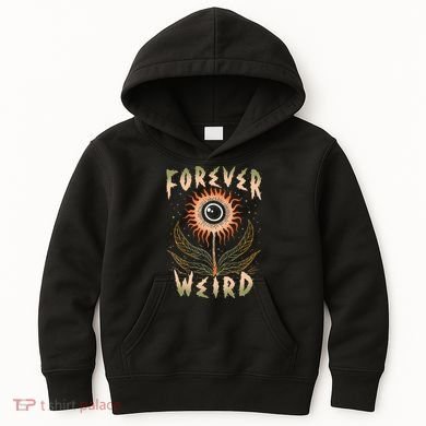 Forever Weird With Eyeball Plant Illustration Kids Hoodie