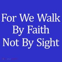 For We Walk By Faith Not By Sight Funny Gift Coaster thumb 2