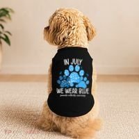 Funny We Wear Blue Dog Cat Paw Juvenile Arthritis Awareness Gift Doggie Tank thumb 2