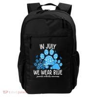 Funny We Wear Blue Dog Cat Paw Juvenile Arthritis Awareness Gift Backpack thumb 0