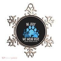 Funny We Wear Blue Dog Cat Paw Juvenile Arthritis Awareness Gift Ornament thumb 0