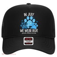 Funny We Wear Blue Dog Cat Paw Juvenile Arthritis Awareness Gift Hat thumb 0