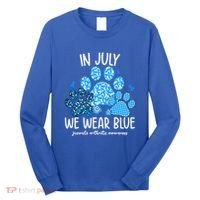 Funny We Wear Blue Dog Cat Paw Juvenile Arthritis Awareness Gift Long Sleeve Shirt thumb 0