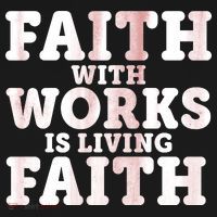 Faith With Works Is Living Faith Coaster thumb 2
