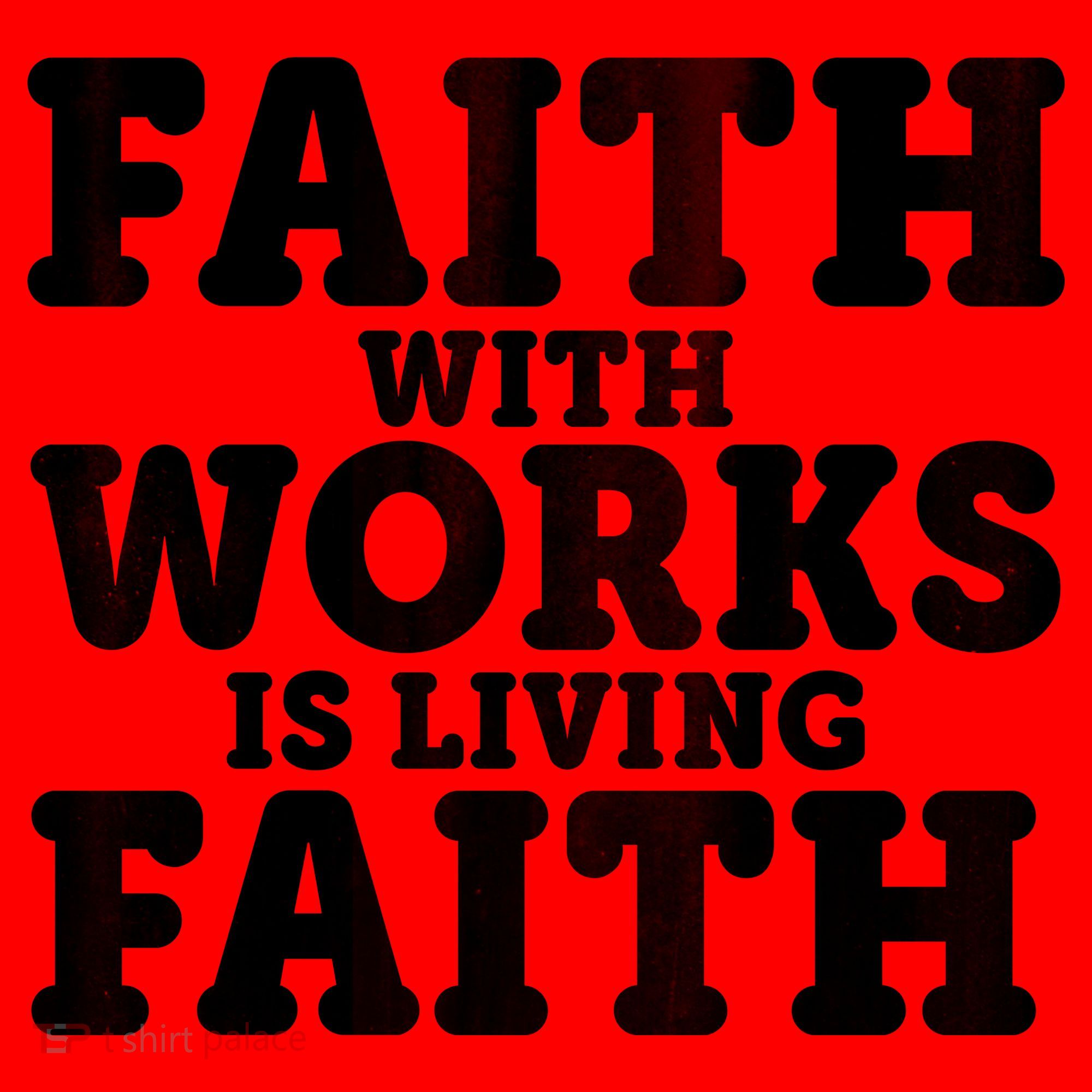 Faith With Works Is Living Faith Santa Hat